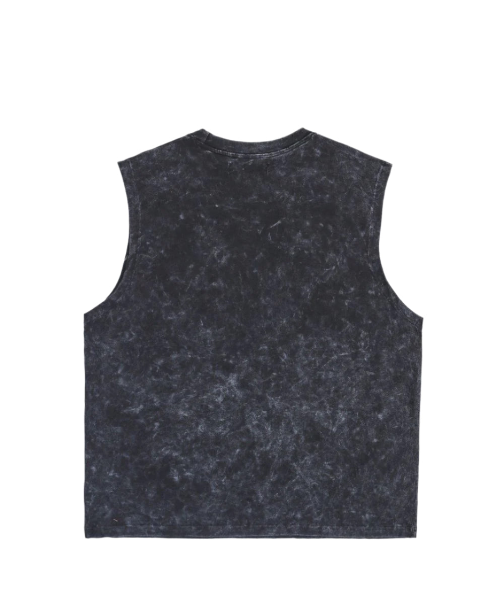 Reason Bridges Burn Cutoff Tee - Acid Wash