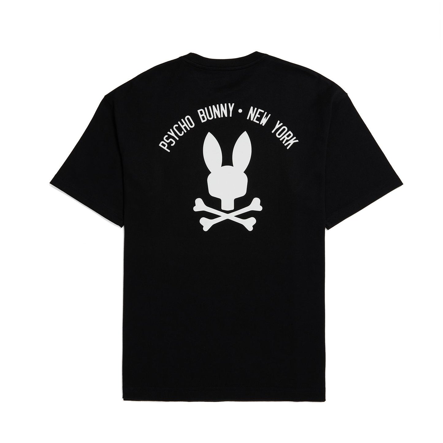 Psycho Bunny Mens Lambert Relaxed Fit Graphic Tee - Black