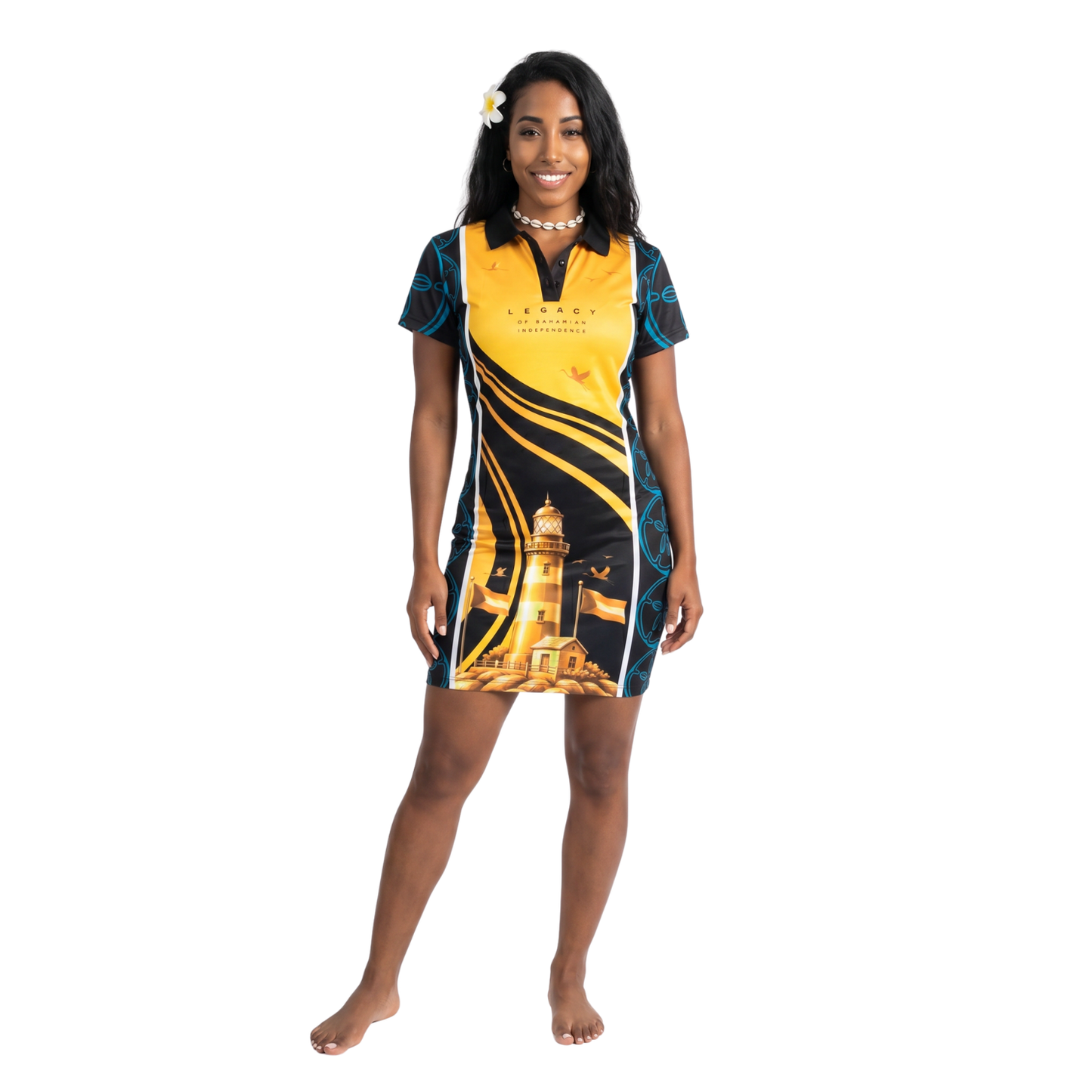 The Legacy Harvora Polo Dress - Black