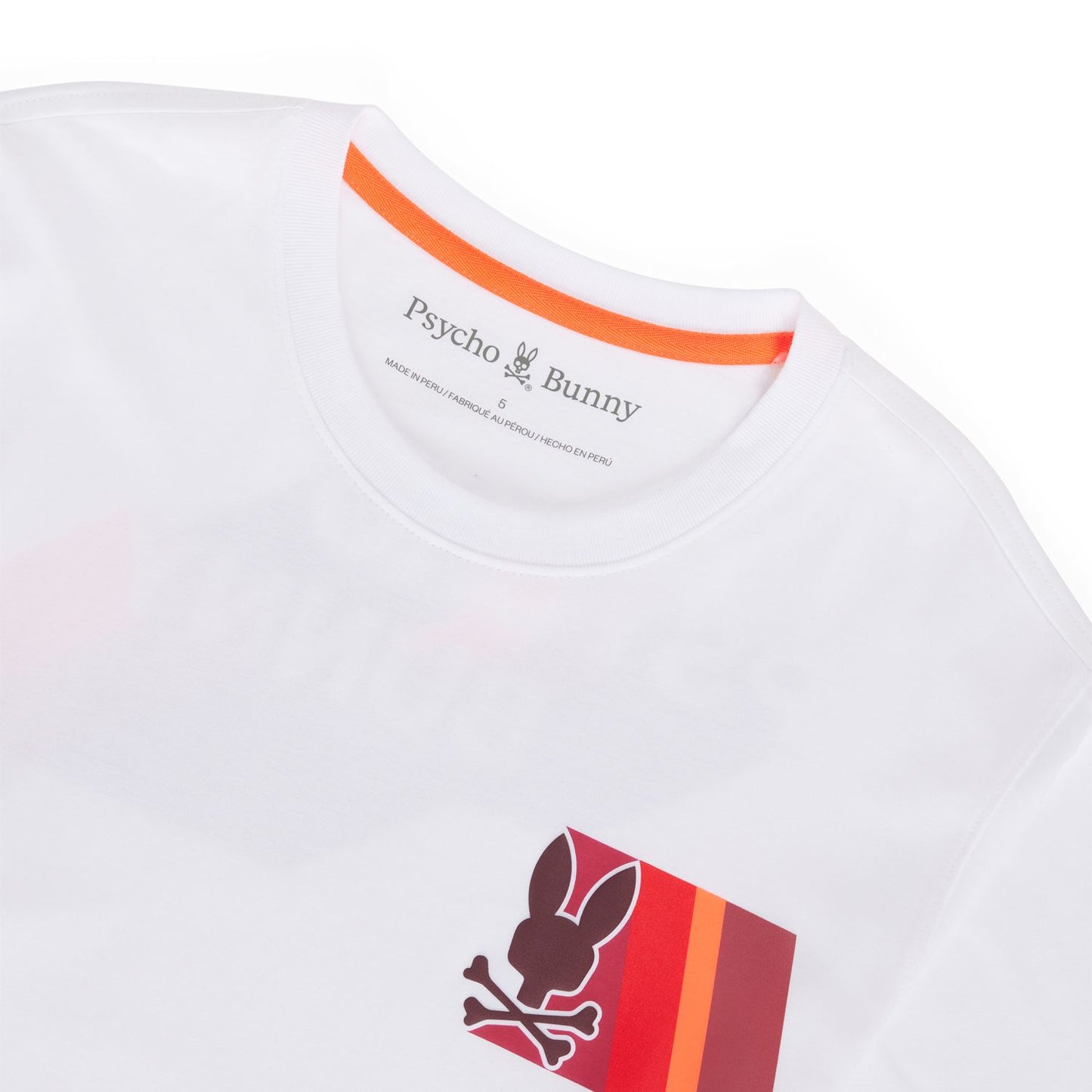 Psycho Bunny Mens Apple Valley L/S Tee - White