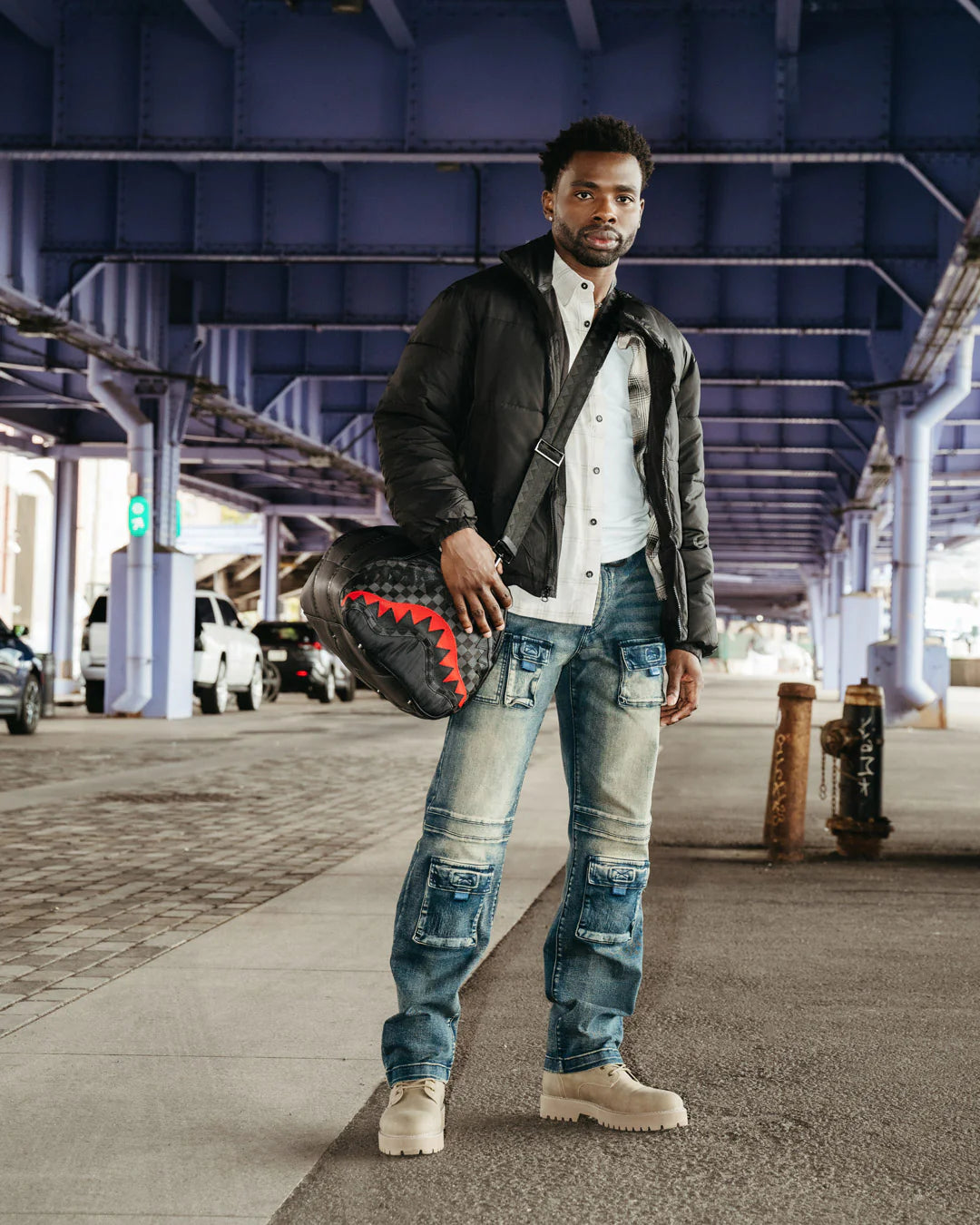 Sprayground Snowwstorm Puffer Duffle