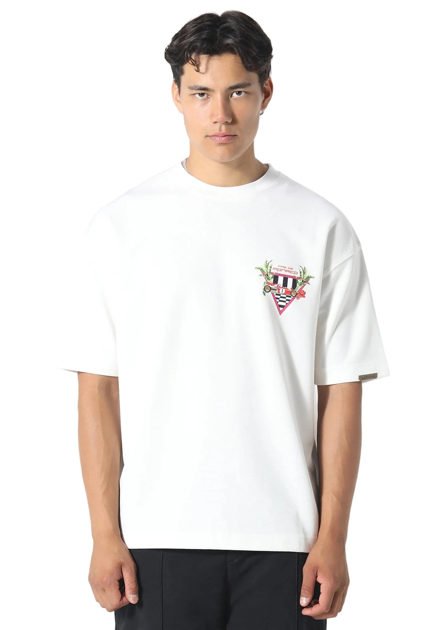Pas De Monaco Formular Check Tee - White