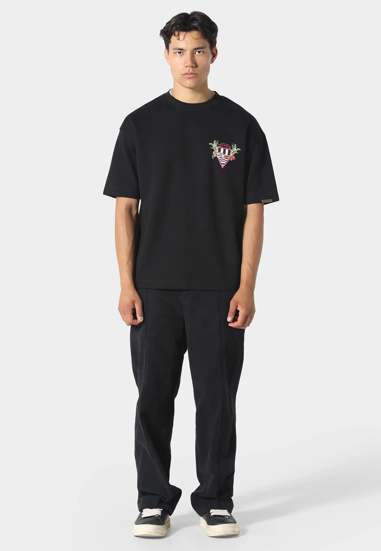 Pas De Monaco Formular Check Tee - Black