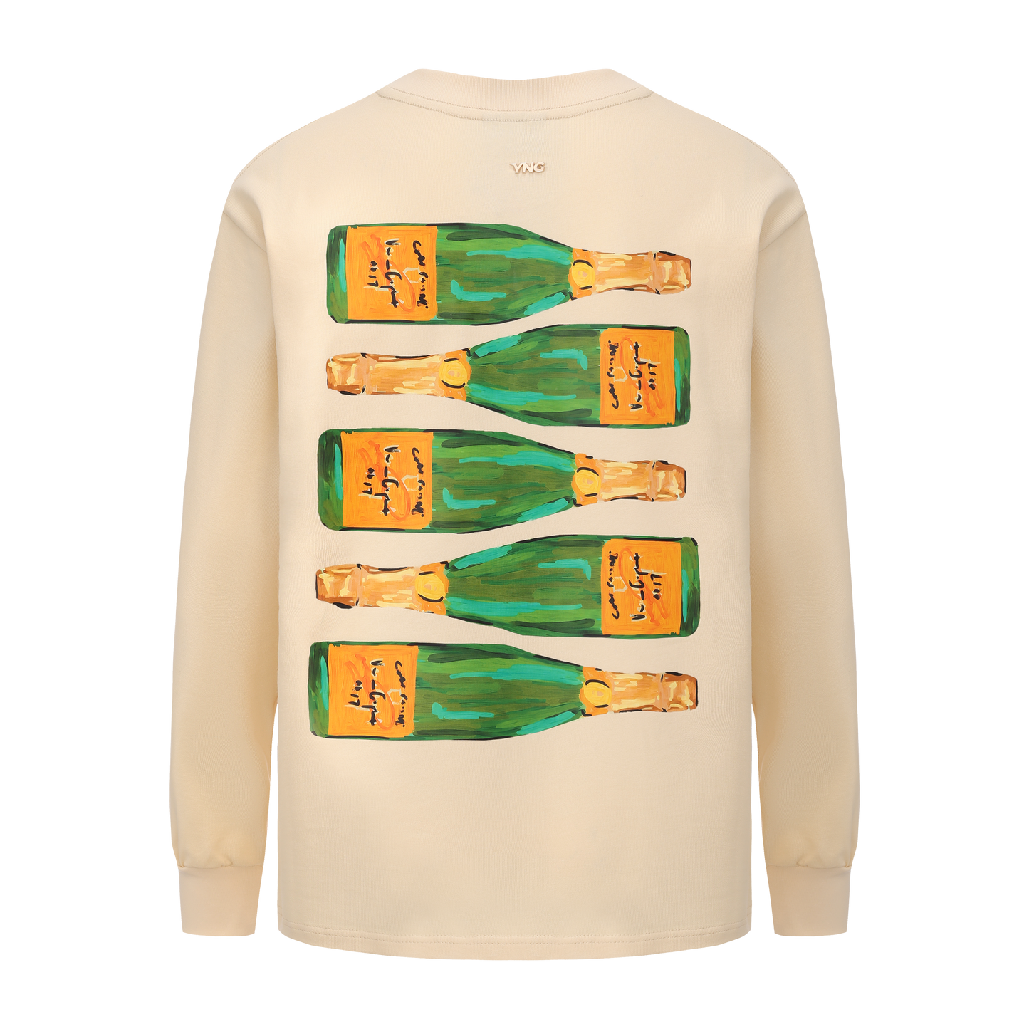 The Champagne Campaign L/S Tee - Eggshell