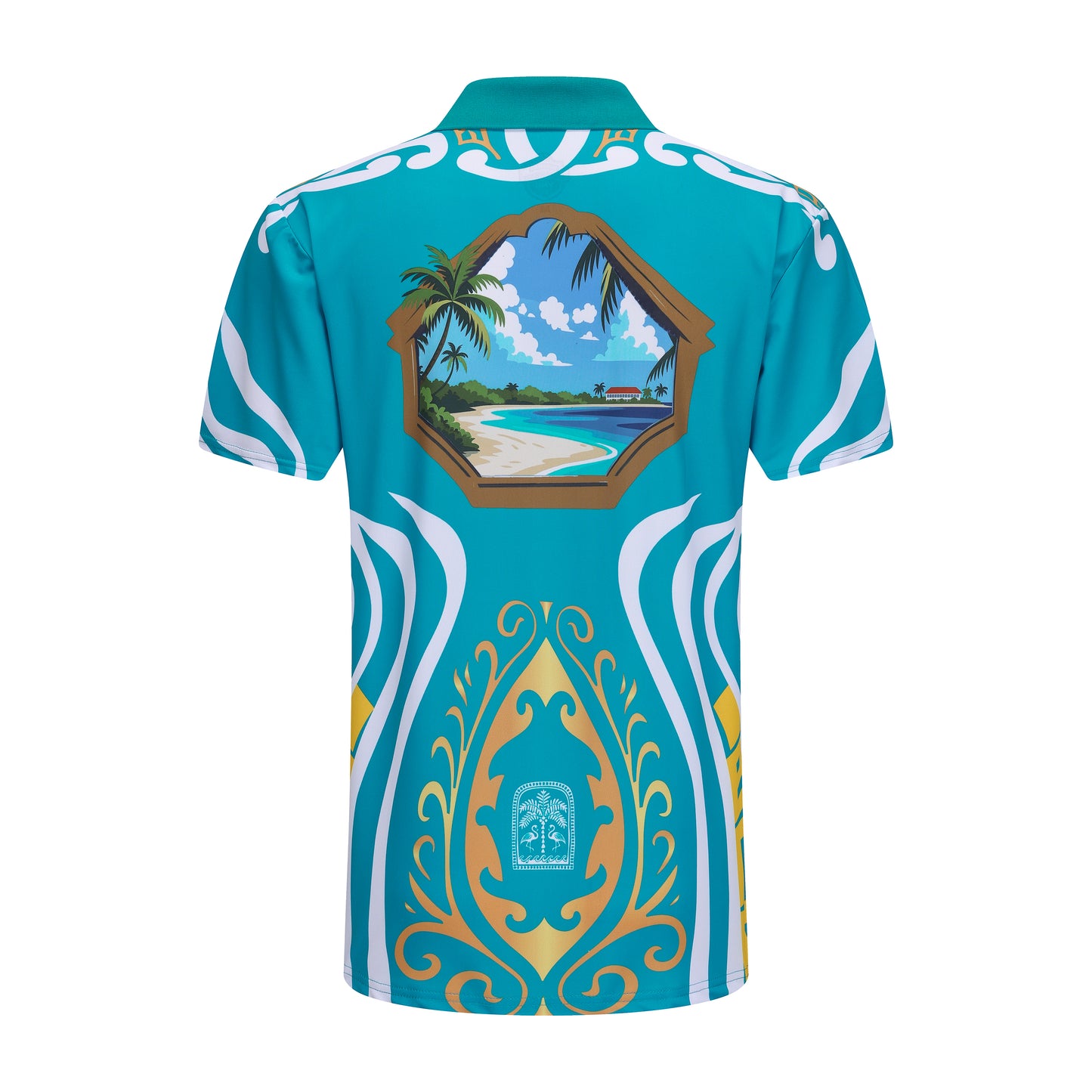 The Voyano Unisex Polo (Independence) - Aqua