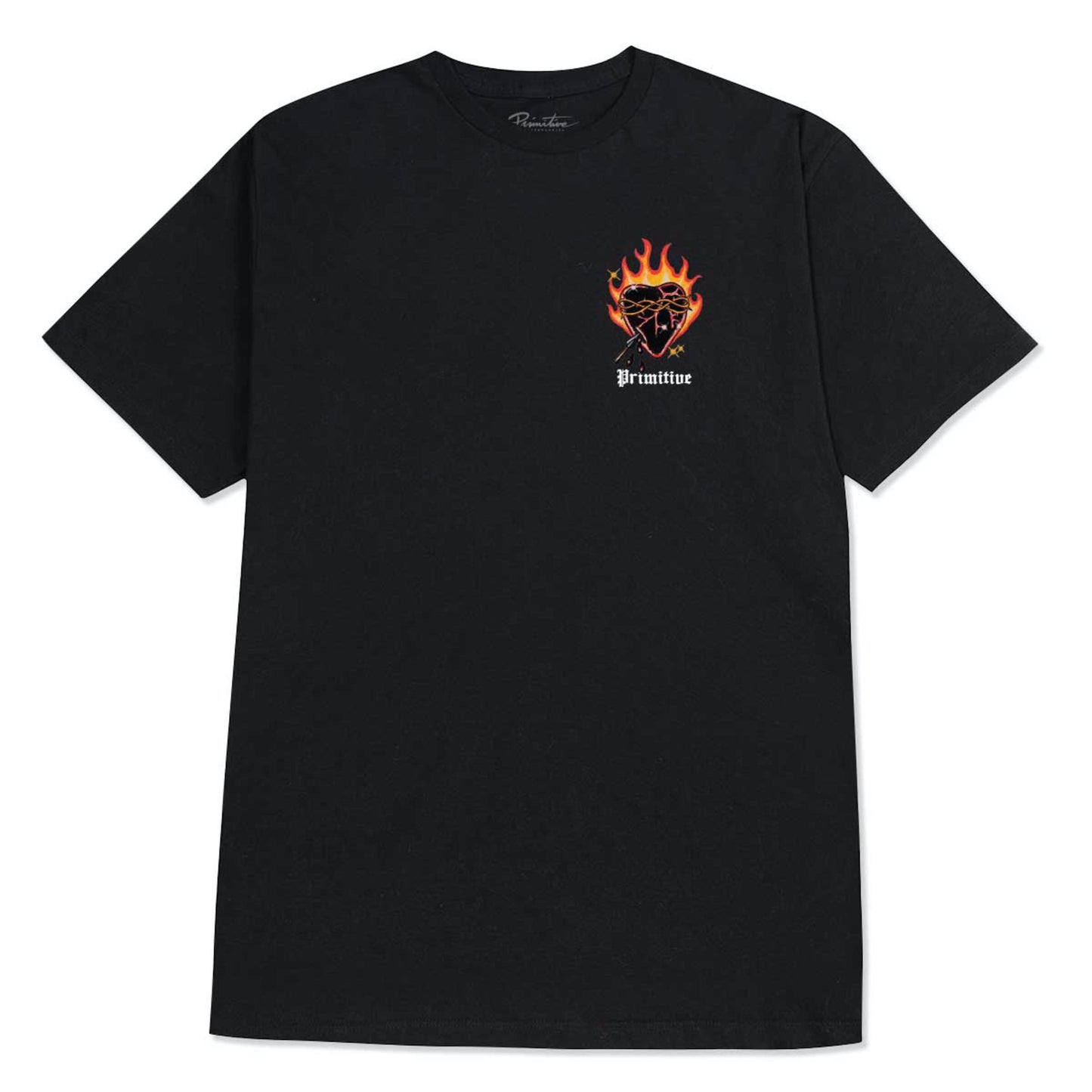 Primitive Flames Tee - Black