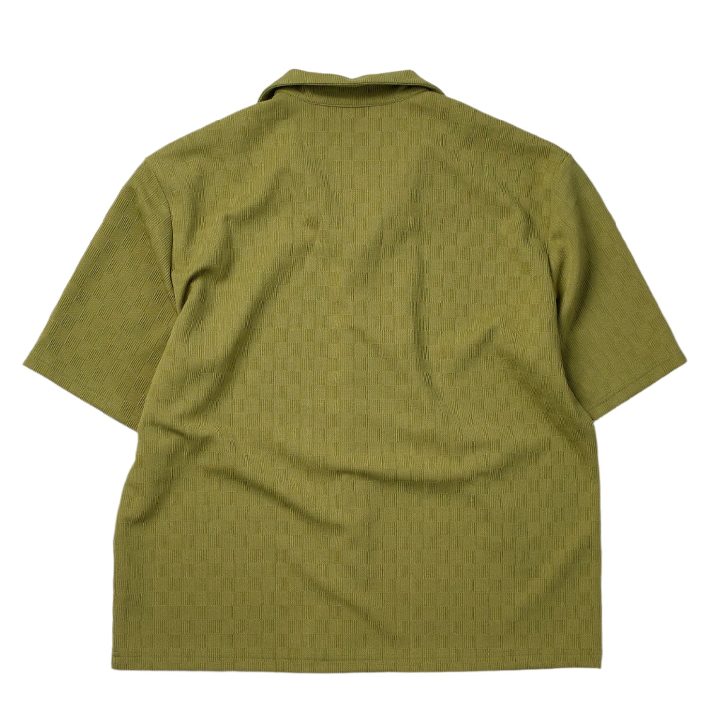 Reason Jacquard Textured Knit Button Down Shirt - Olive