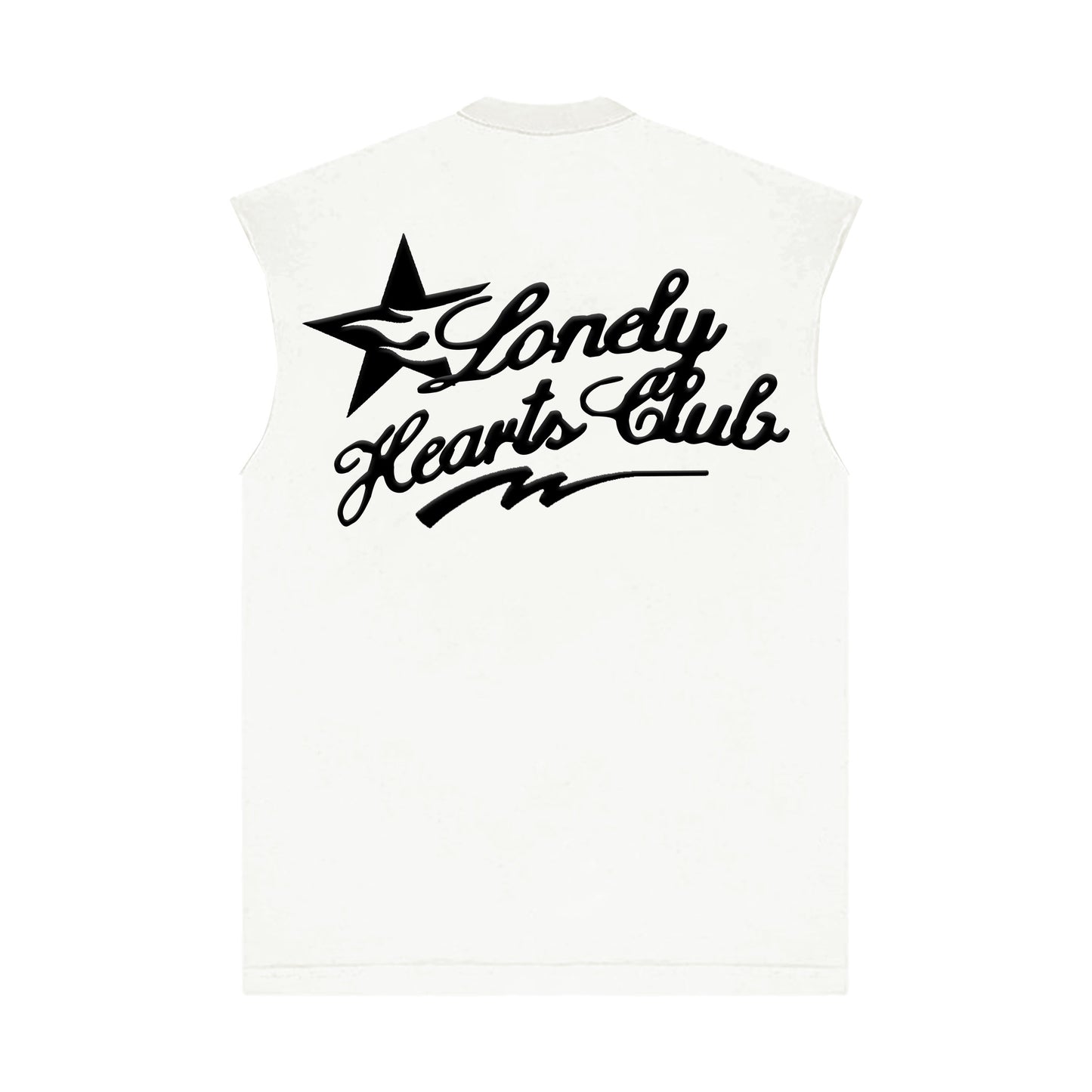 Lonely Hearts Club Lonely Grillz Sleeveless Tee - Off White