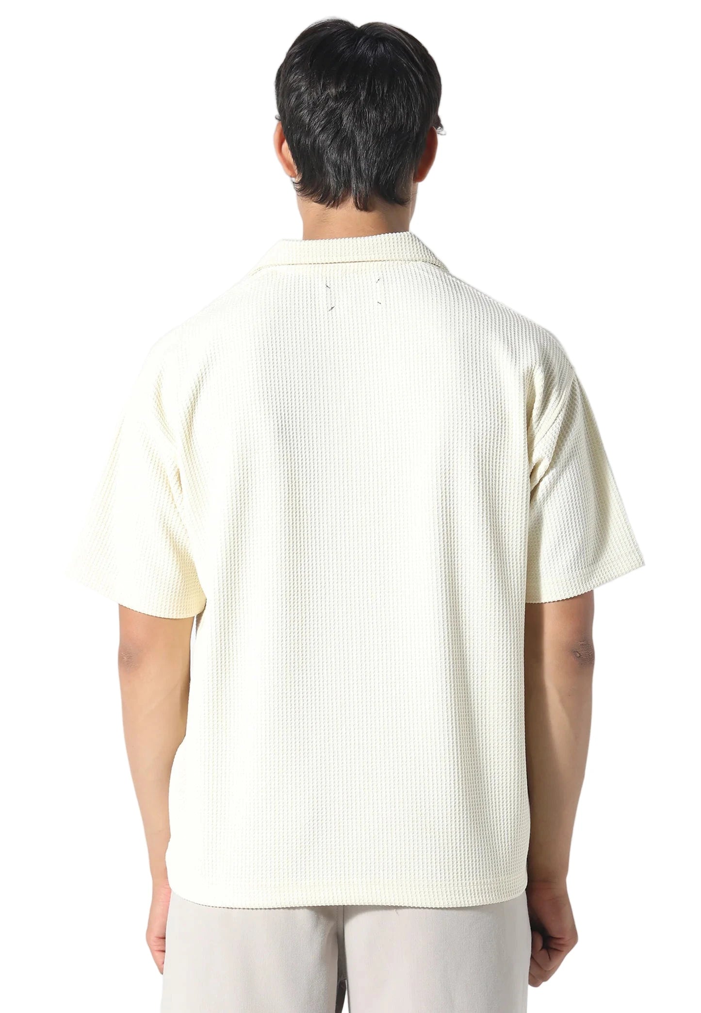 Pas De Monaco Waffle Polo - Off White