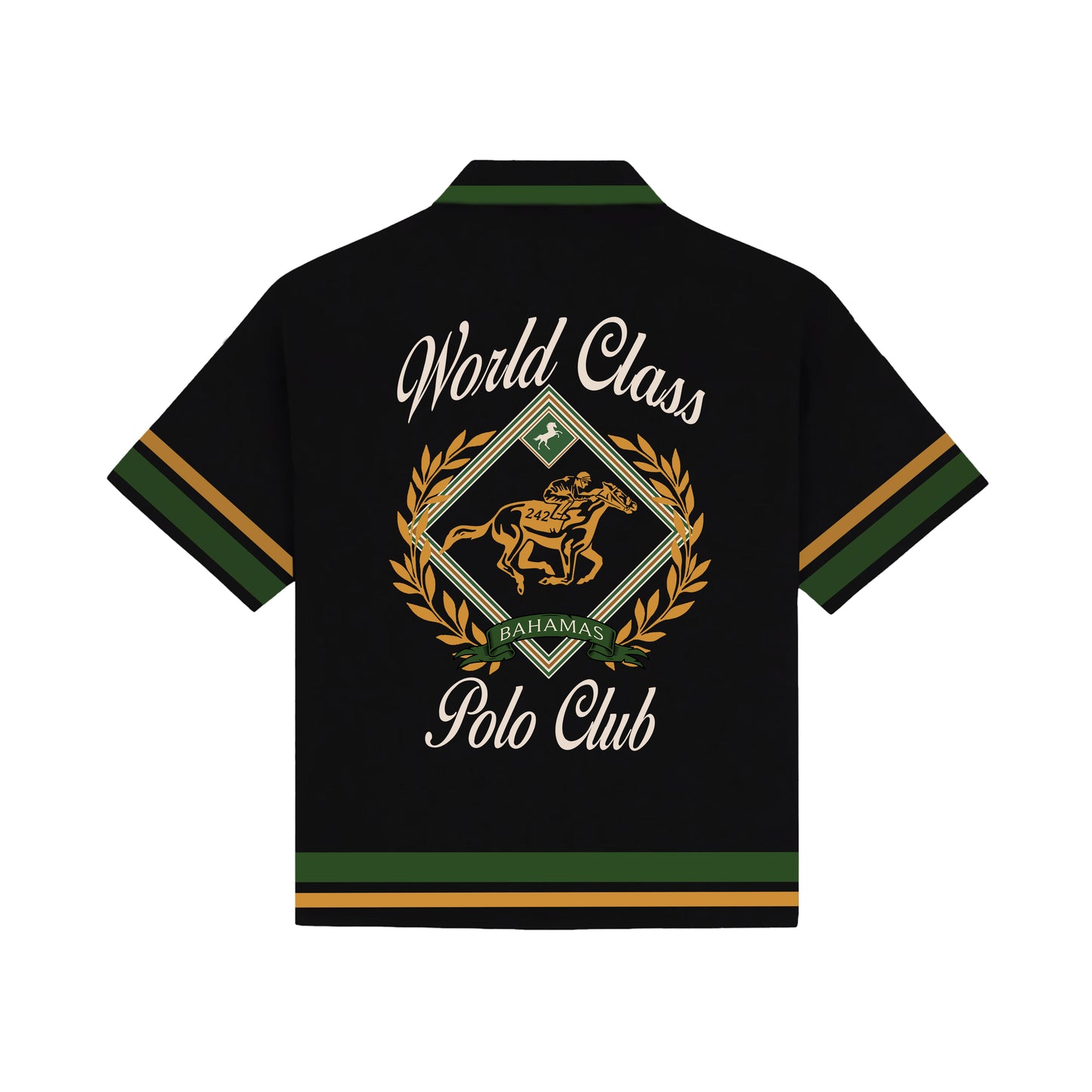 The Polo Club Silk Button Down Shirt - Black