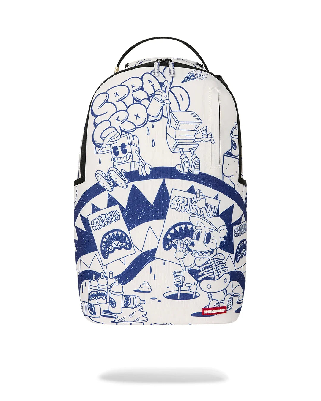 Sprayground Blue Ink Doodle Backpack