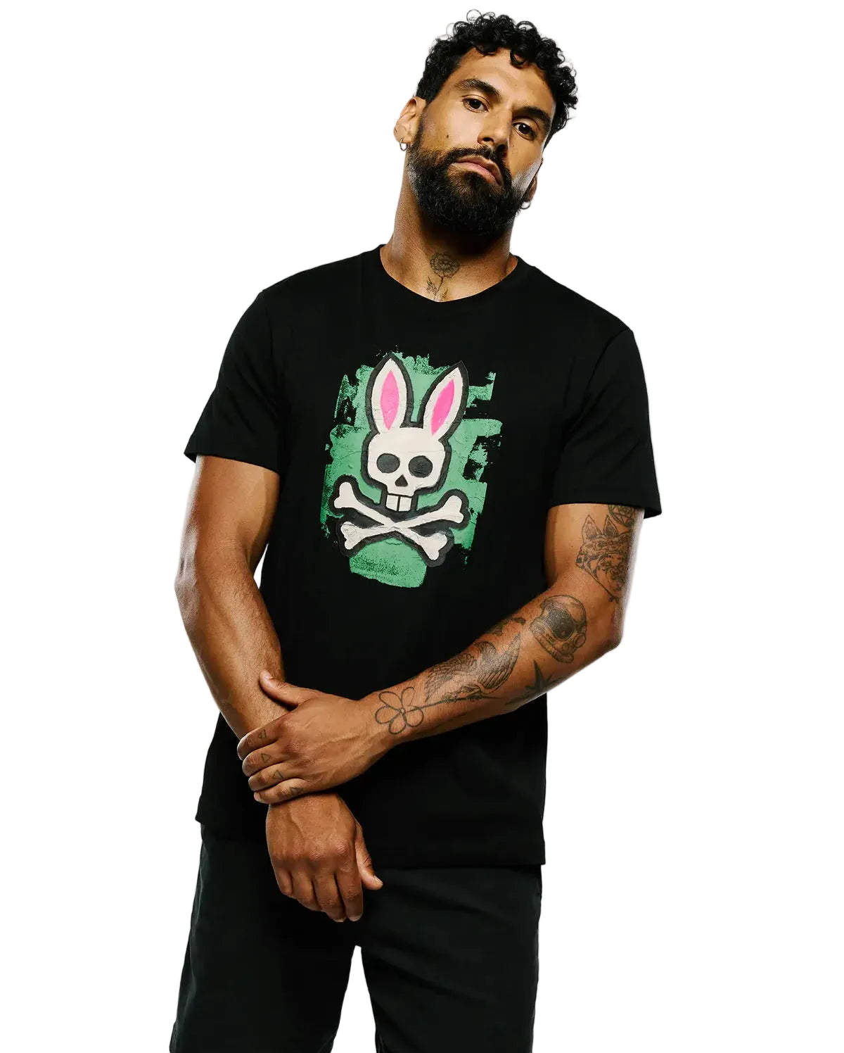 Psycho Bunny Marcus Graphic Tee - Black
