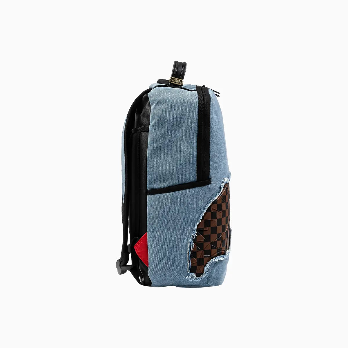 Sprayground Denim Shark Bite Deluxe Backpack