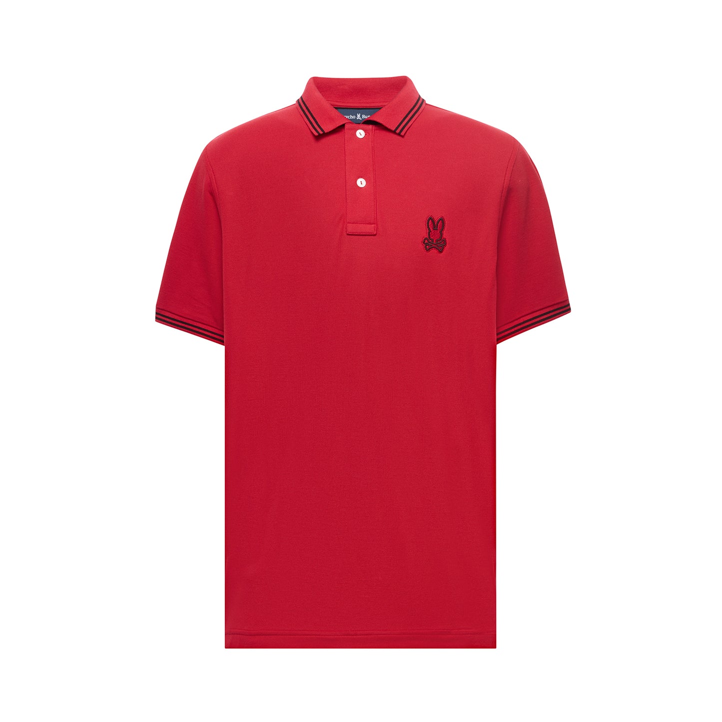 Psycho Bunny Sayer Bunny Pique Polo - Tango Red