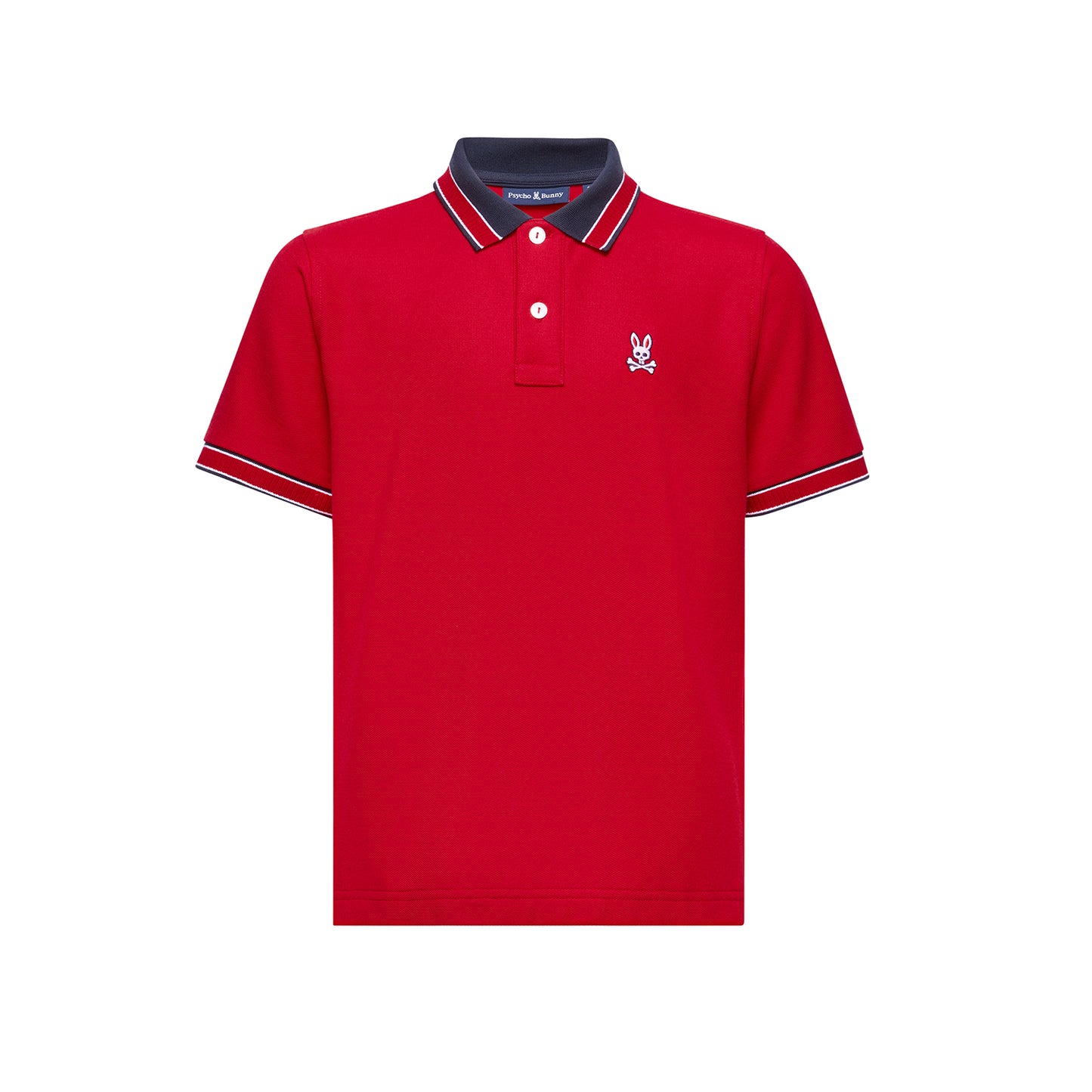 Psycho Bunny Kids McCoy Pique Polo - Red