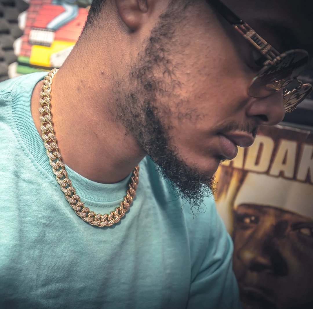 Golden Gilt Choker Studded Chain