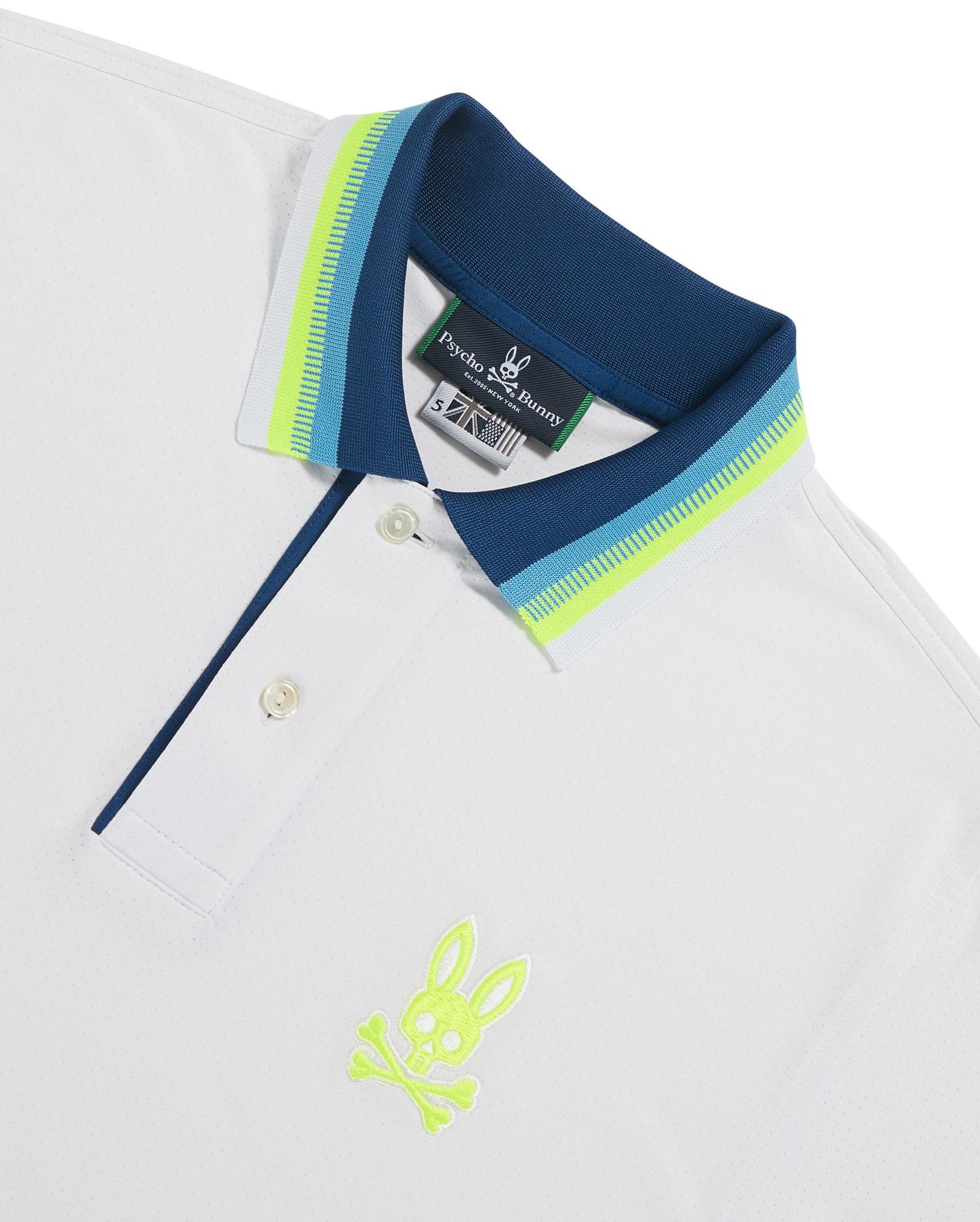 Psycho Bunny Mens Moulton Sport Polo - White