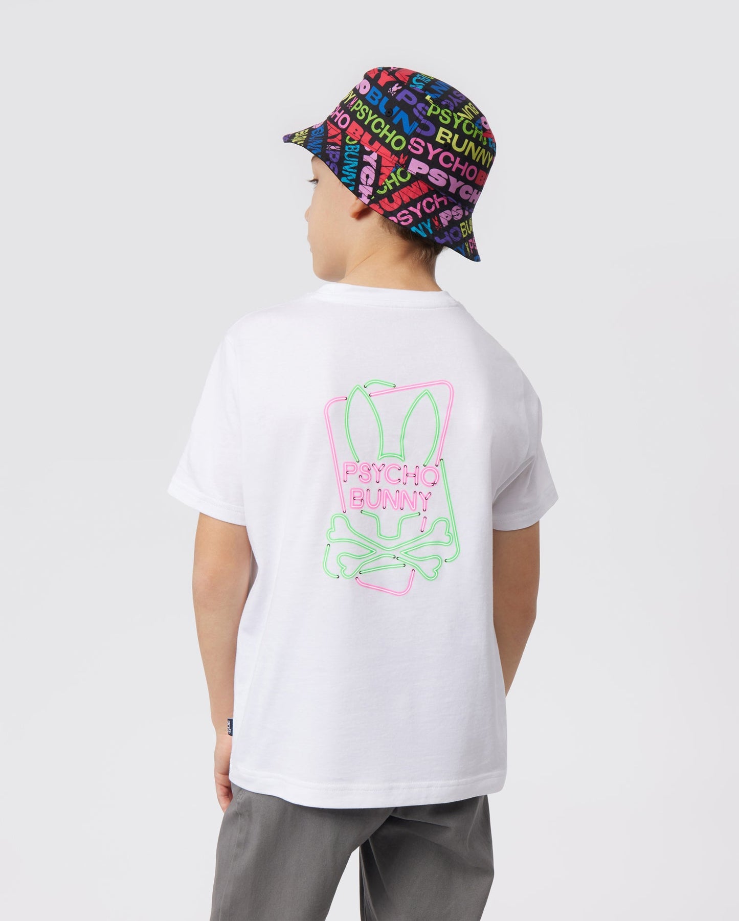 Psycho Bunny Kids Claude Graphic Tee - Black