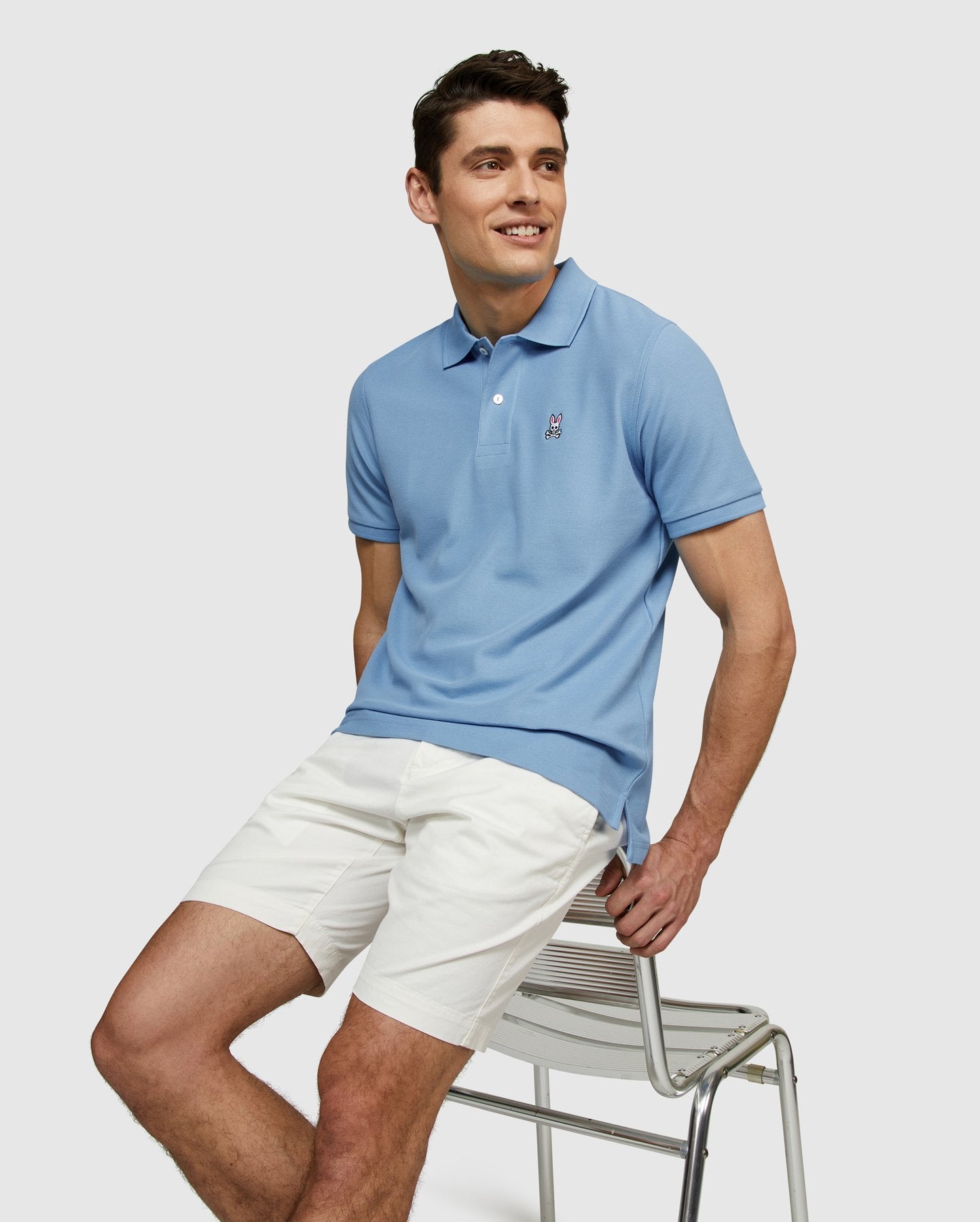 Psycho Bunny Mens Classic Polo - Summer Sky