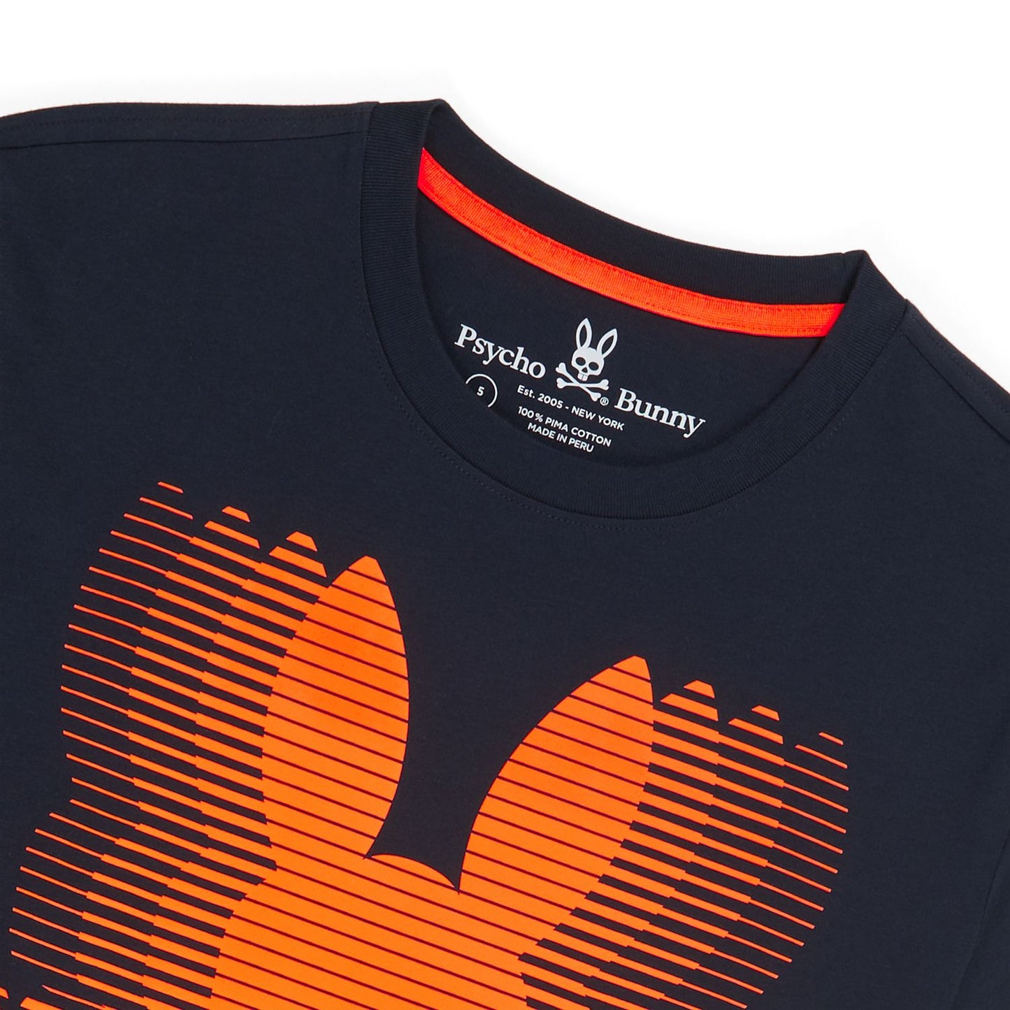 Psycho Bunny Mens Turing Graphic Tee - Navy