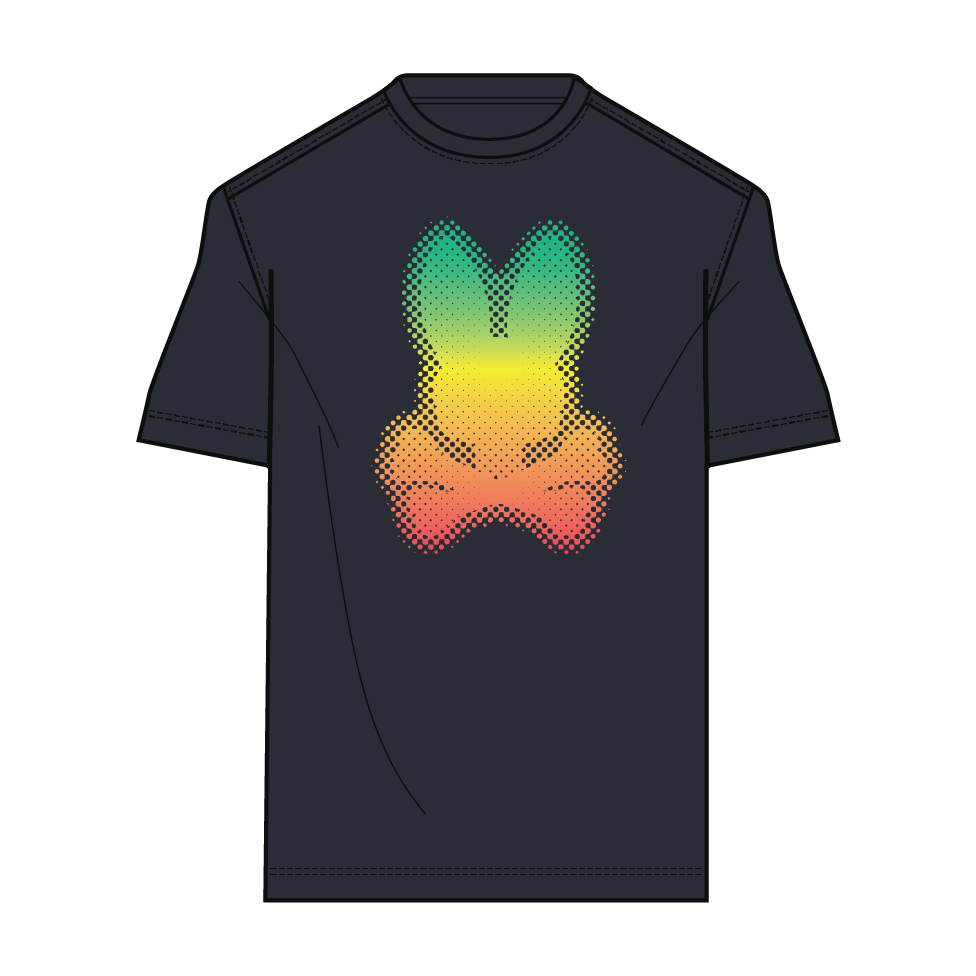 Psycho Bunny Barnett Graphic Tee in Navy