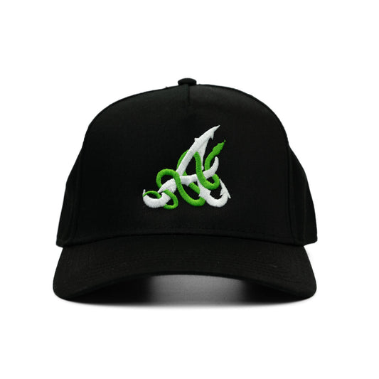 Crown Kings ATL Snake Snapback - Black