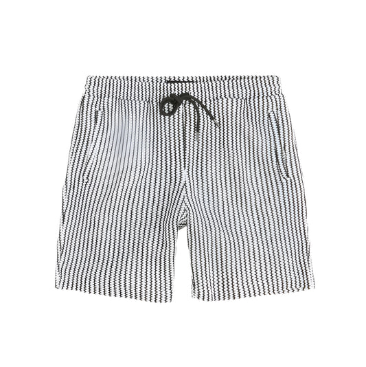 Reason Knit Shorts - B&W Stripe