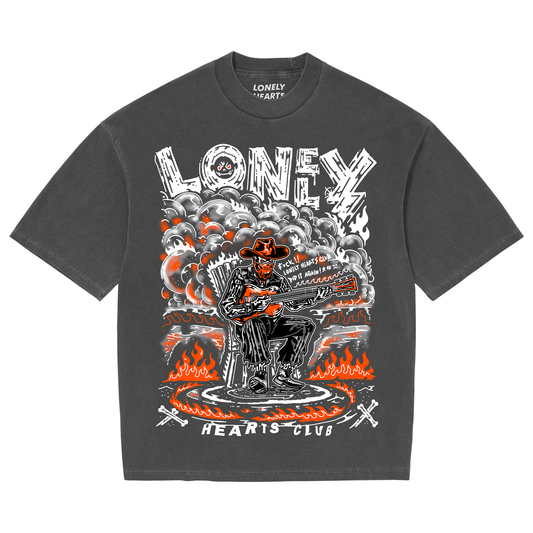 Lonely Hearts Club The Lone Ranger Premium Tee - Grey Asphalt