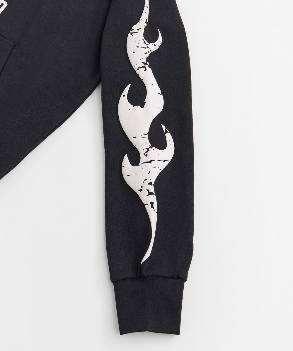 Reason Hustle Hollywood Chenille Patched Hoodie - Black