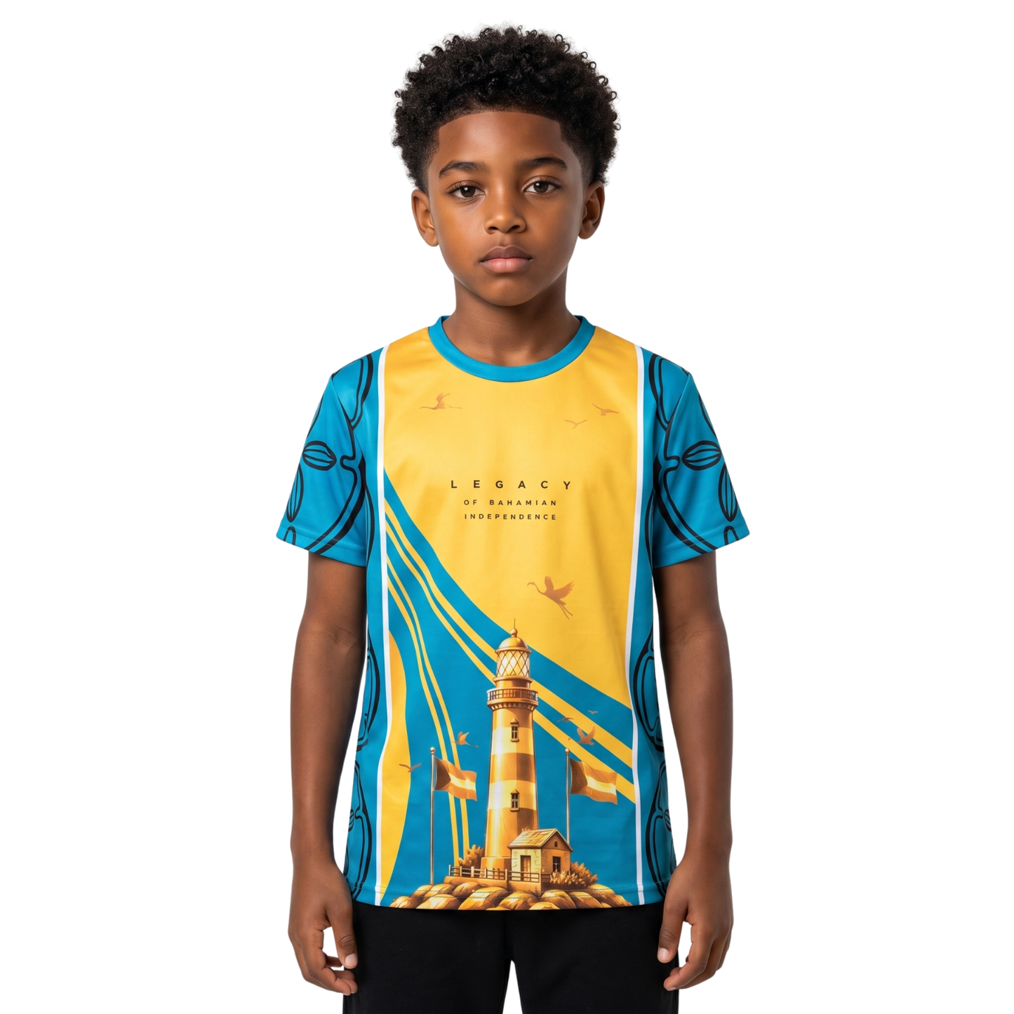 The Legacy Harvora Crewneck Tee - Aqua
