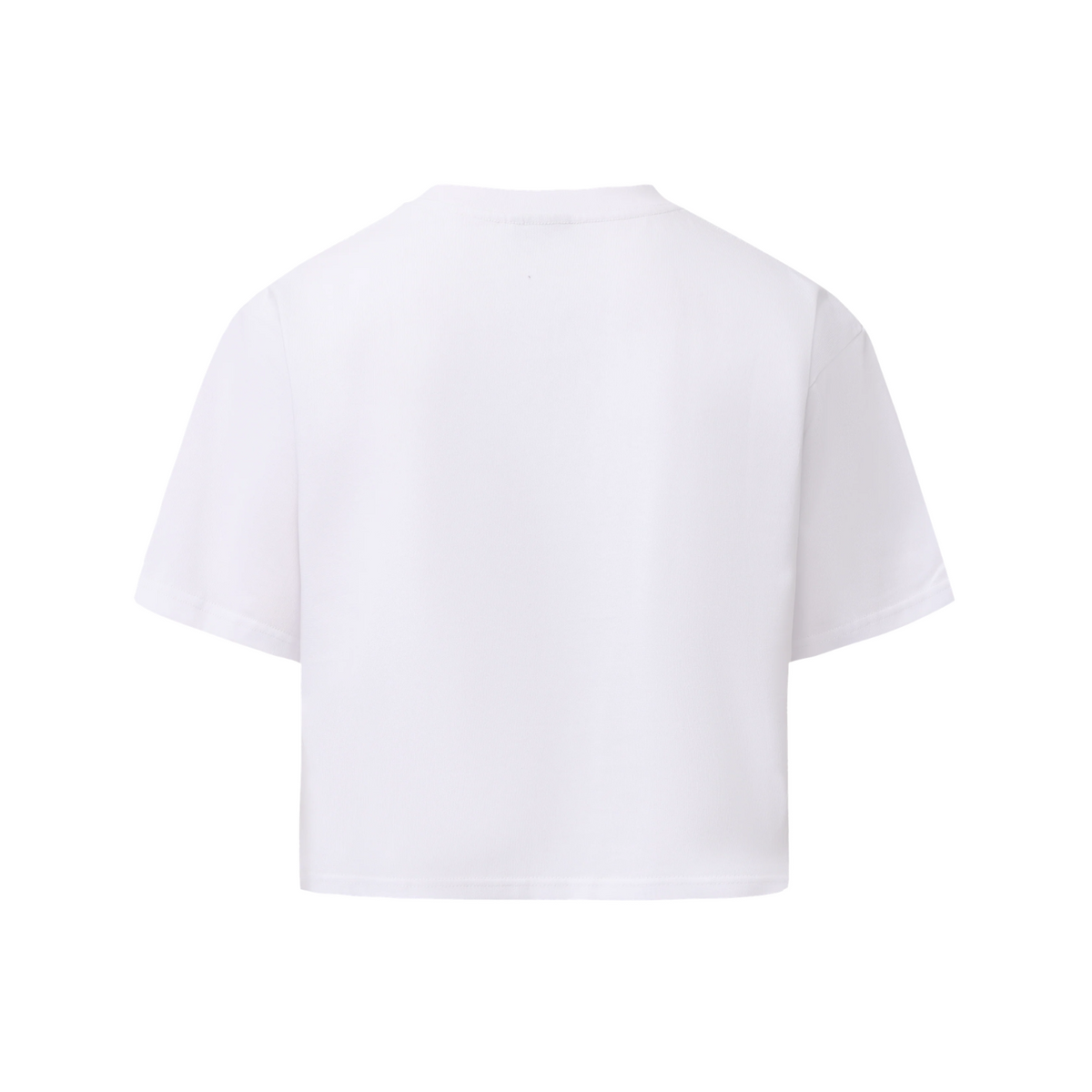 The 1973 Collection Greatness Female Cropped Tee - White & Aqua