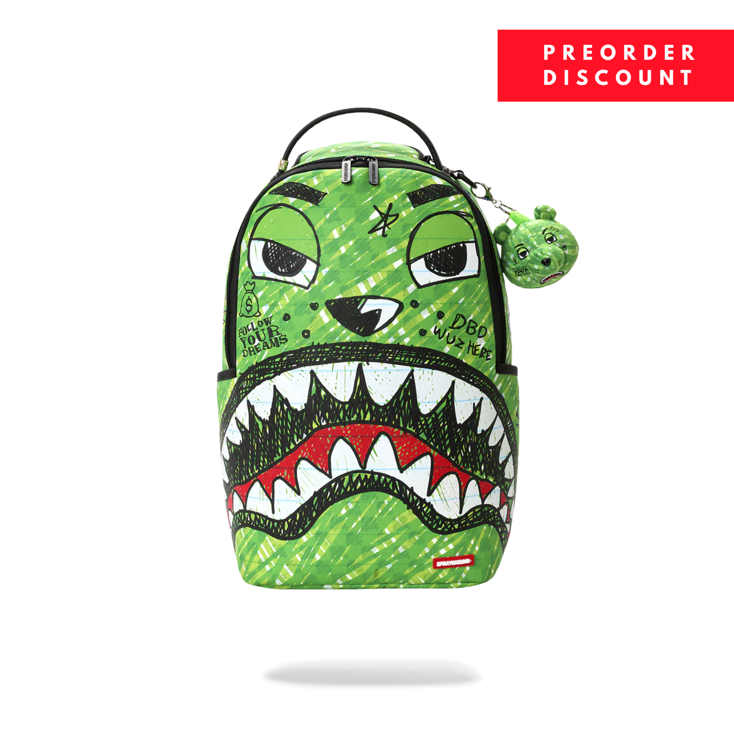Sprayground Money Bear Chomp & Keychain Backpack