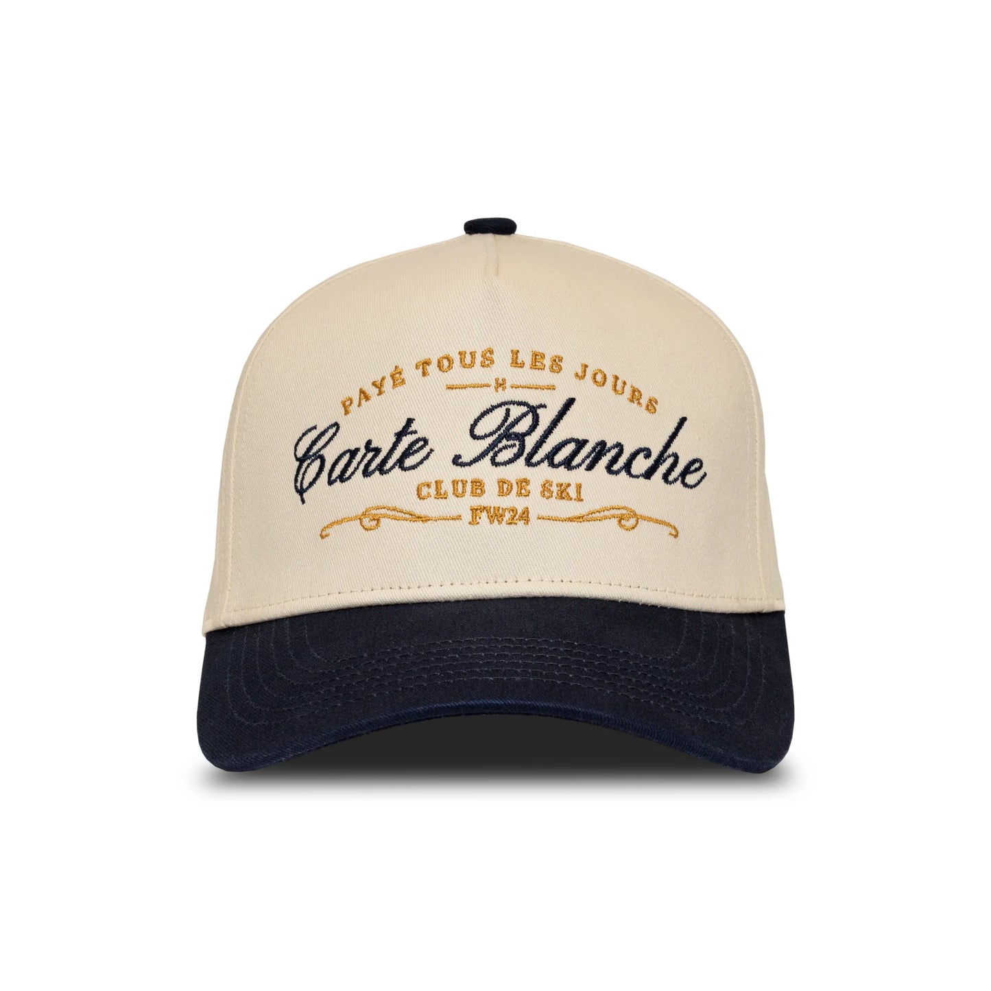 Carte Blanche The Payé Tous Les Jours Snapback - Navy & Créme