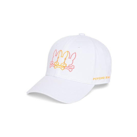 Psycho Bunny Pompey Baseball Hat - White