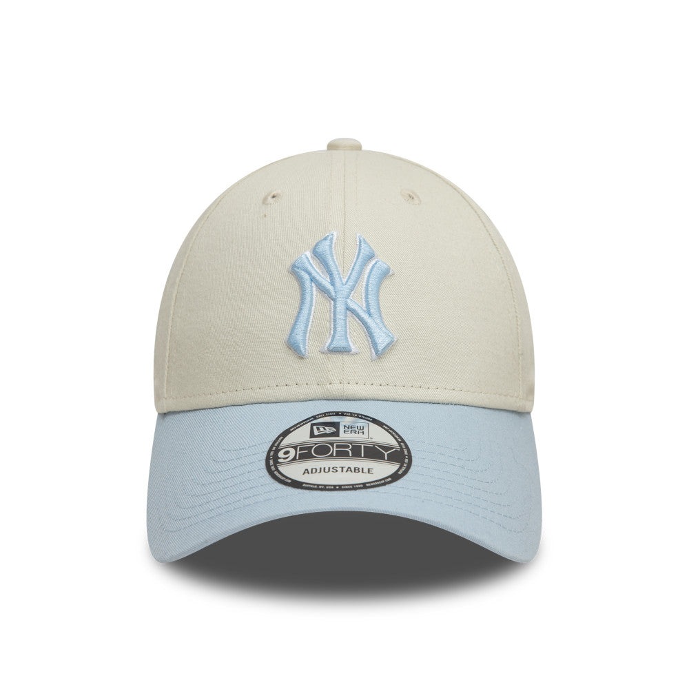 New Era 9FORTY New York Yankees Two-Tone Cap - Cream & Powder Blue