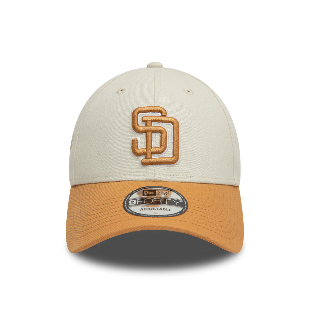 New Era 9FORTY San Diego Padres Cap - Cream & Gold