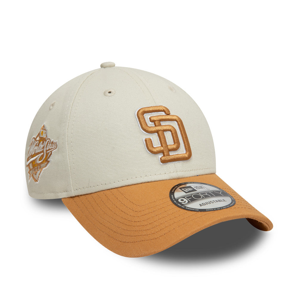 New Era 9FORTY San Diego Padres Cap - Cream & Gold