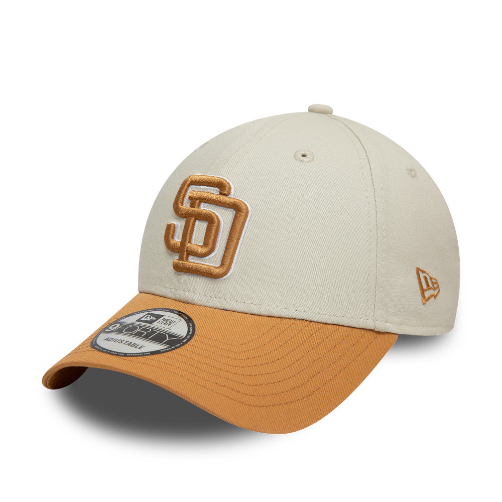 New Era 9FORTY San Diego Padres Cap - Cream & Gold