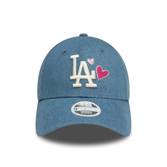 New Era 9FORTY Women’s Icon Los Angeles Dodgers Cap - Washed Denim