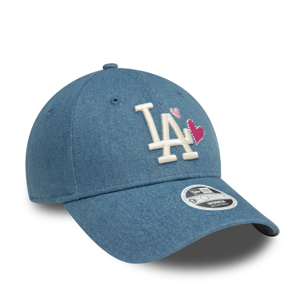 New Era 9FORTY Women’s Icon Los Angeles Dodgers Cap - Washed Denim