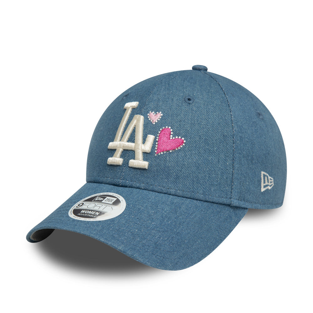 New Era 9FORTY Women’s Icon Los Angeles Dodgers Cap - Washed Denim