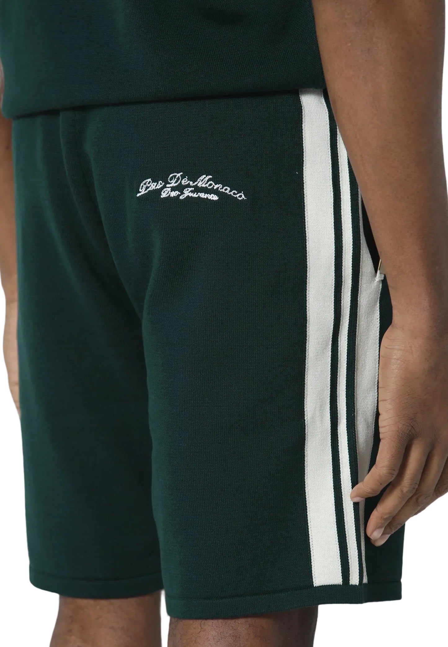Pas De Monaco Aether Knitted Shorts- Pedosa Green