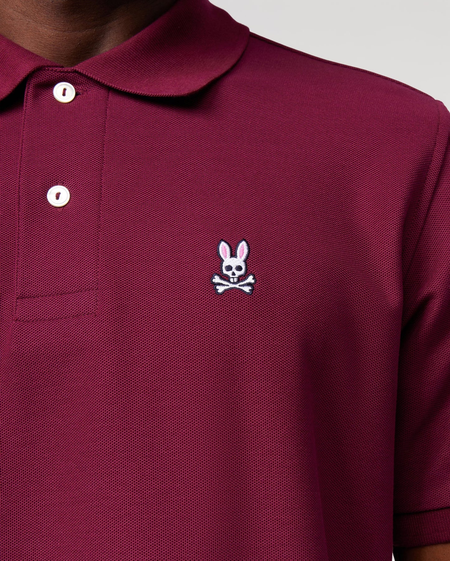 Psycho Bunny Mens Classic Polo - Crimson