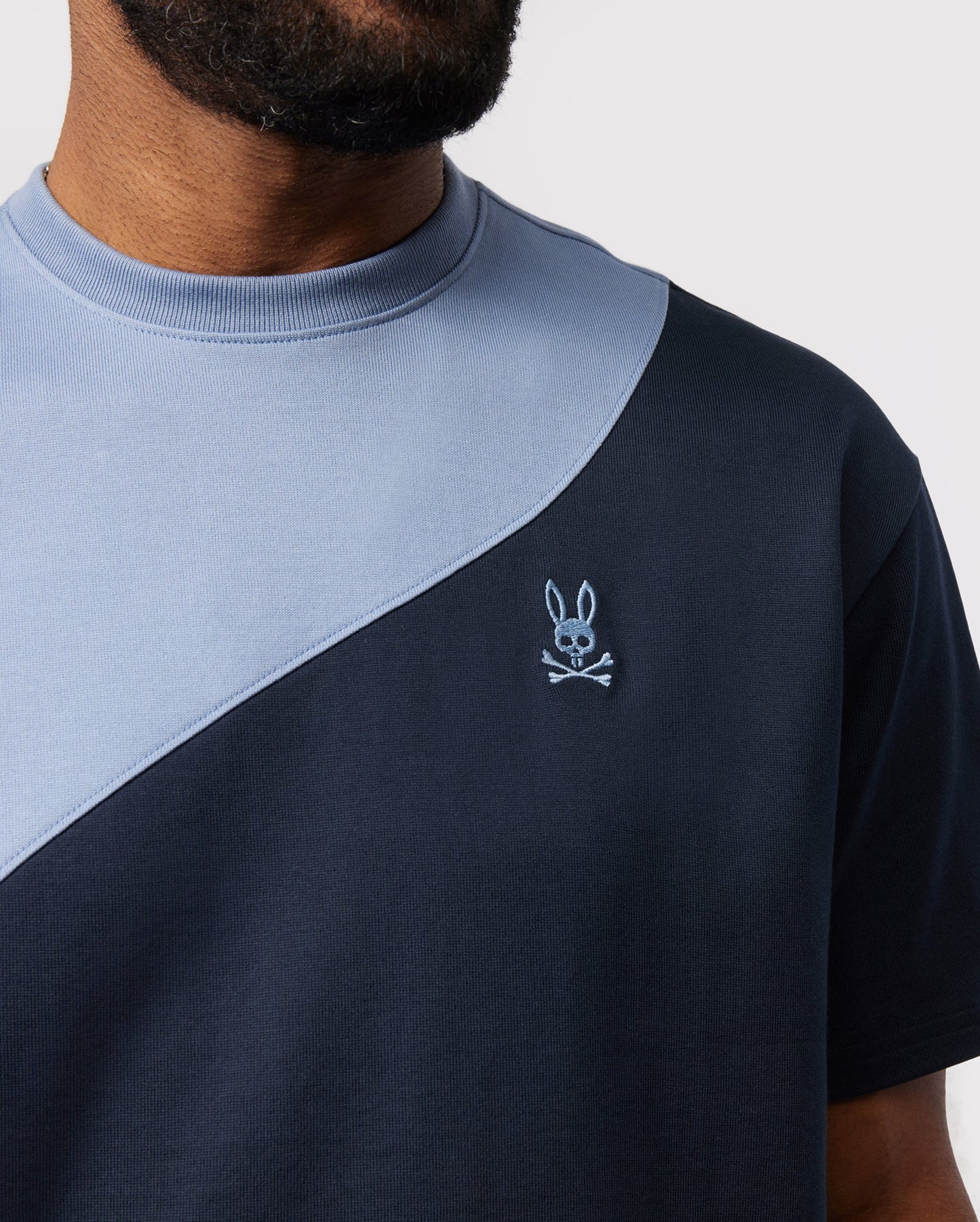 Psycho Bunny Kenney Relaxed Fit Embroidery Tee - Navy