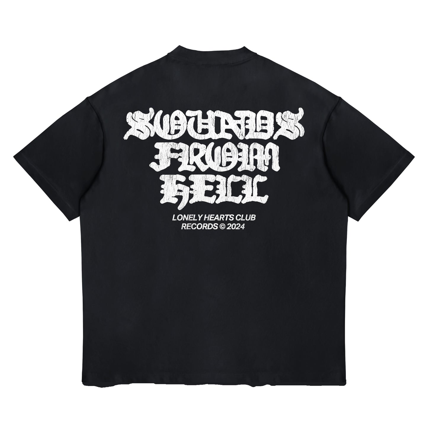 Lonely Hearts Club Lonely Hearts Records Cropped Tee - Black Edge