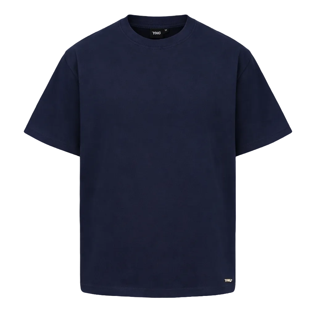 The Icon Premium Basic Tee - Navy