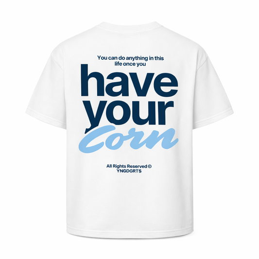 The Stack Your Corn Tee - White