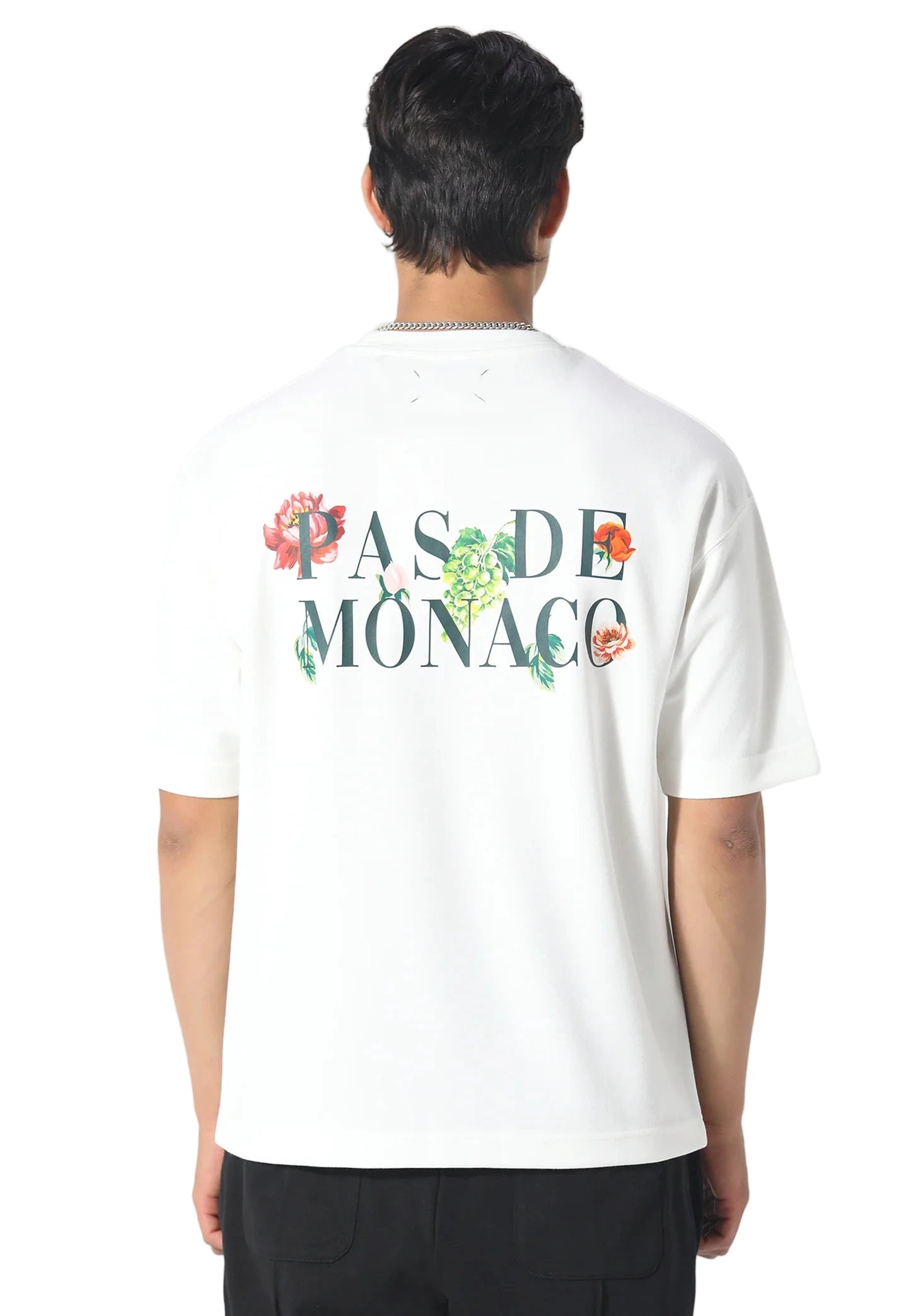 Pas De Monaco Florale Tee - White