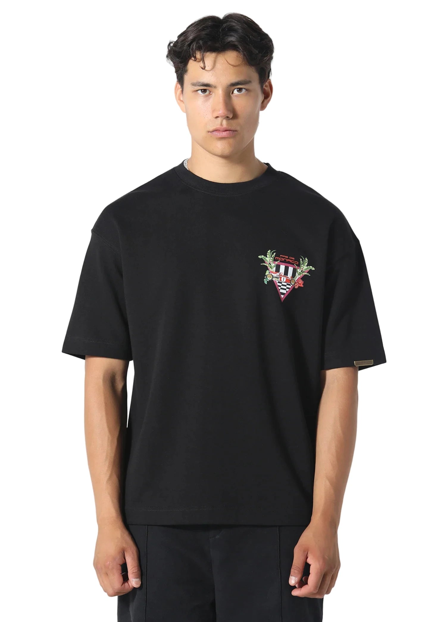 Pas De Monaco Formular Check Tee - Black