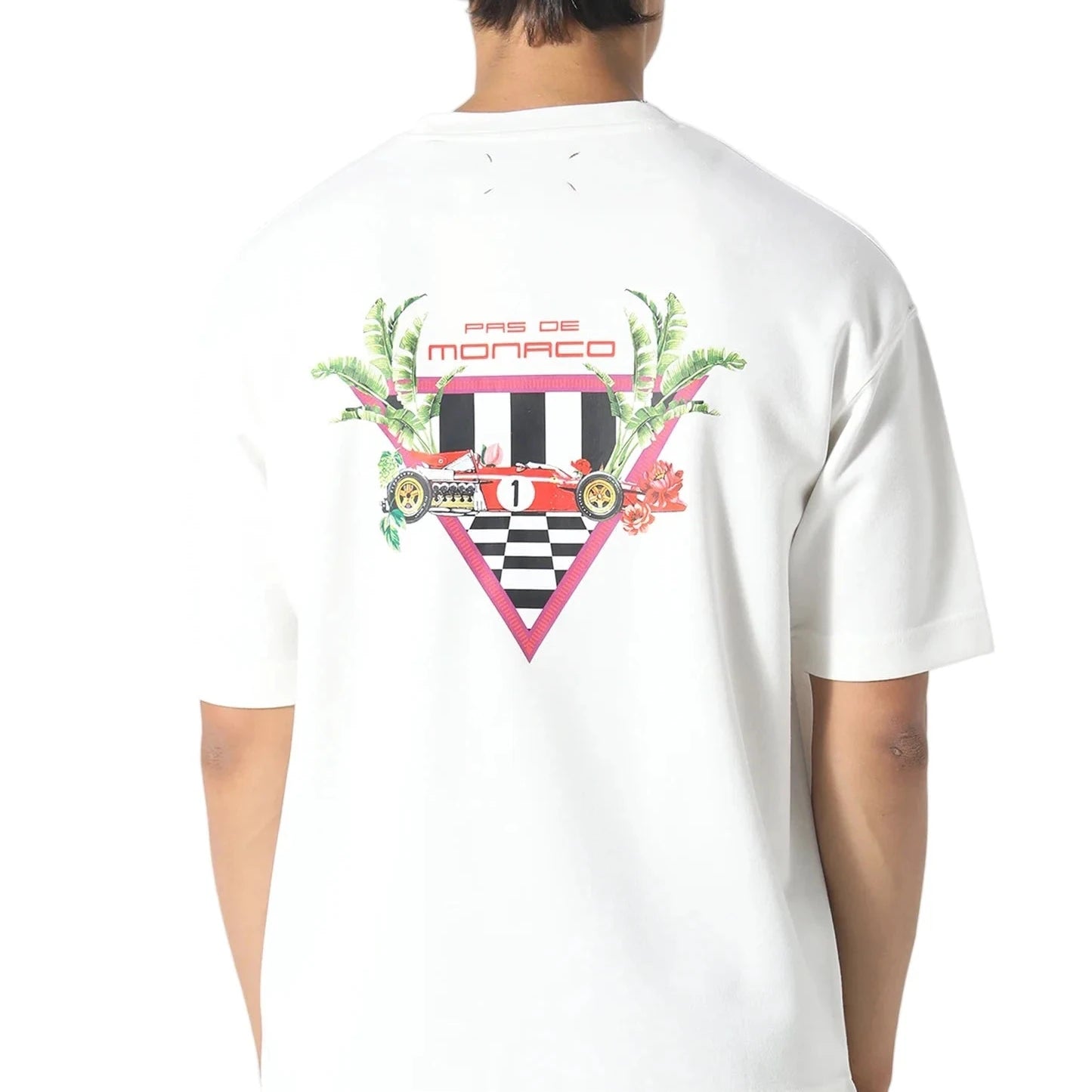 Pas De Monaco Formular Check Tee - White